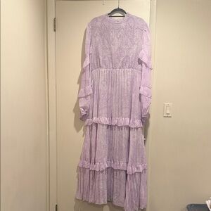 ASOS Design curve high neck pleated maxi dress